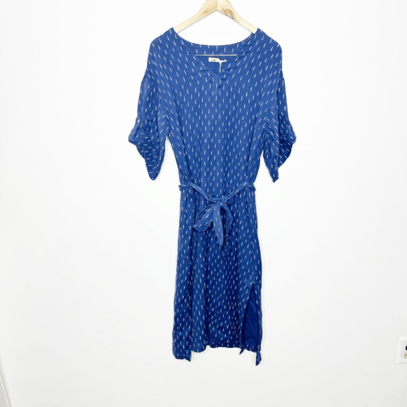 Faherty Blue Long Sleeve Dress - Picture 2 of 9